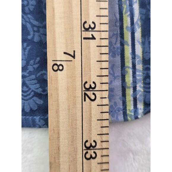 Visconti Men's XL Blue Stripe Long Sleeve‎ Button Down Shirt - Picture 9 of 9